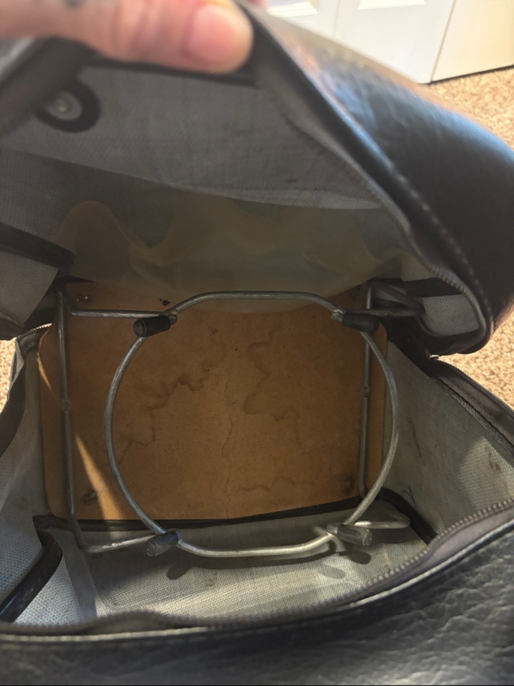 Brunswick Black Leather Duffel Bowling Bag - Picture 12 of 13